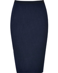 Donna Karan Dark Navy Wool Blend Pencil Skirt | Where to buy & how ...