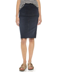 Mother High Waisted Patchie Fray Skirt