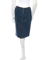 Lanvin Jean Pencil Skirt