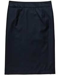 J.Crew Pencil Skirt In Pinstripe Super 120s Wool