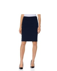 The Limited Collection Wide Band Pencil Skirt Navy 2