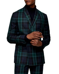 Topman Aticus Check Skinny Fit Suit Jacket