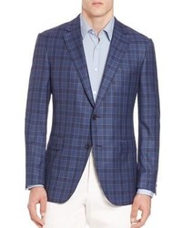 Saks Fifth Avenue Collection By Samuelsohn Classic Fit Tonal Glencheck Plaid Blazer
