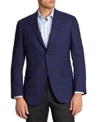 Saks Fifth Avenue Collection Samuelsohn Two Button Check Sportcoat