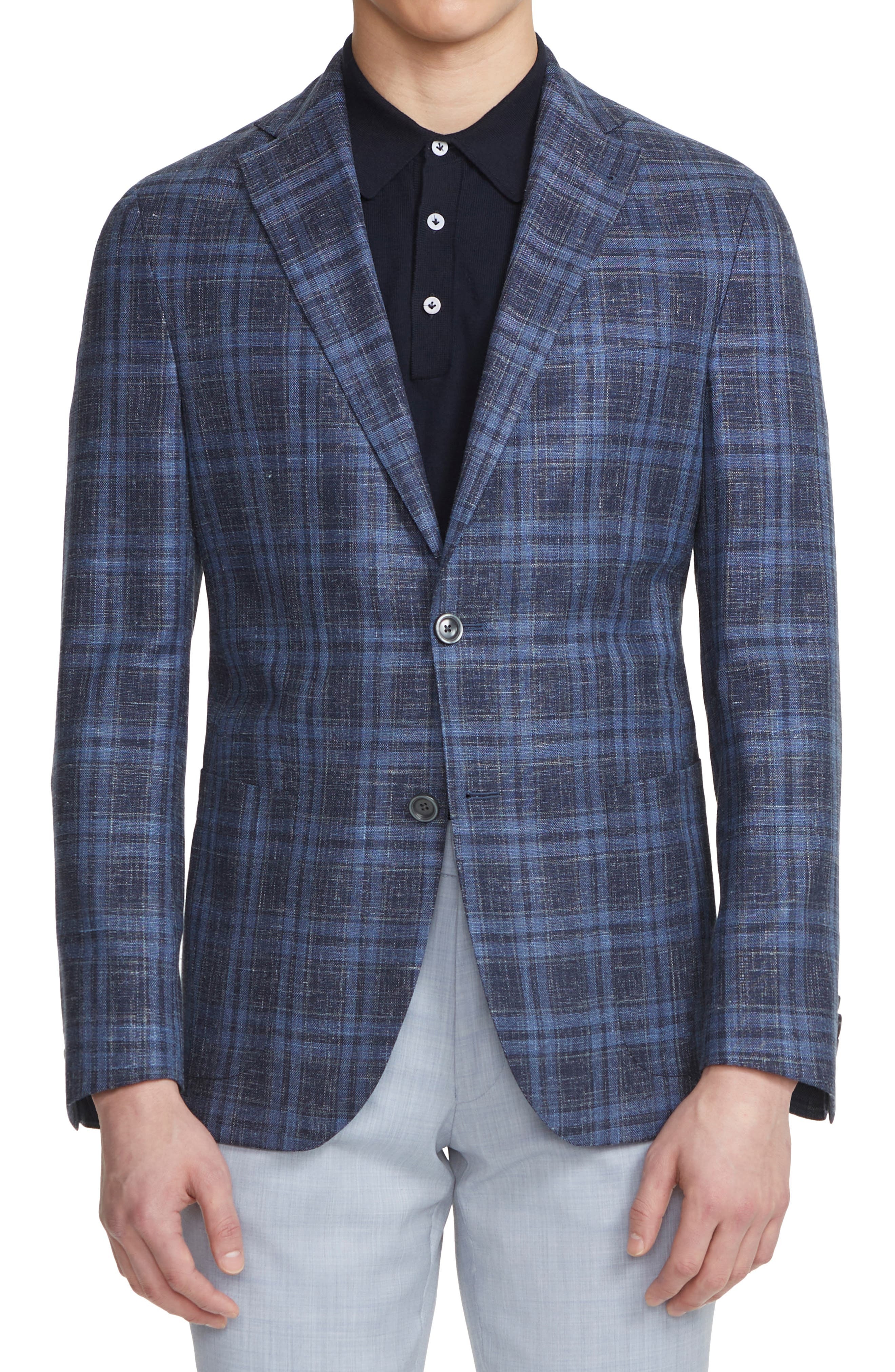 Jack Victor Hampton Unconstructed Wool Blend Sport Coat In Blue At ...