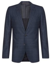 Hugo Boss Hutsons Slim Fit Wool Sport Coat 40r Open Blue