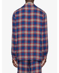 Gucci Plaid Pattern Single Breasted Jacket