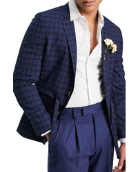 ASOS DESIGN Skinny Suit Jacket In Medium Blue At Nordstrom