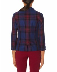 The Limited Plaid One Button Blazer
