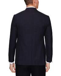 Wool Houndstooth Plaid Sportcoat