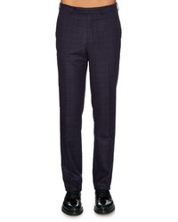 Gieves Hawkes Check Wool Flannel Trousers