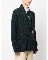 Polo Ralph Lauren Plaid Check Double Breasted Blazer