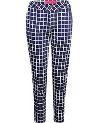 Boohoo Ebba Grid Checked Slim Fit 78 Trouser