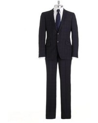 Ted Baker Slim Fit Plaid Two Button Suit