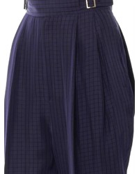 Toga Pulla High Waisted Check Print Trousers
