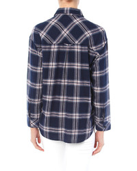 Rails Jackson Rayon Flannel Long Sleeve Button Down Shirt