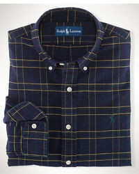 Polo Ralph Lauren Shirt Classic Fit Plaid Cotton Oxford Shirt