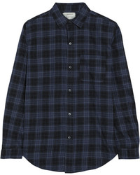 Current/Elliott The Prep School Plaid Cotton Flannel Shirt