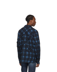 Off-White Blue Check Voyager Long Sleeve Shirt