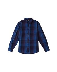 Billabong Coastline Check Flannel Button Up Shirt