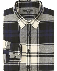 Uniqlo Flannel Checked Long Sleeve Shirt
