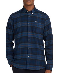 Barbour Keyloch Tailored Fit Plaid Flannel Shirt