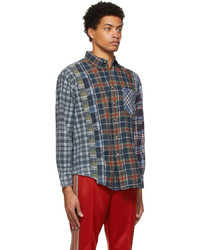 Needles Multicolor Rebuild Upcycled Seven Cut Flannel Shirt