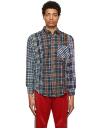 Needles Multicolor Rebuild Upcycled Seven Cut Flannel Shirt