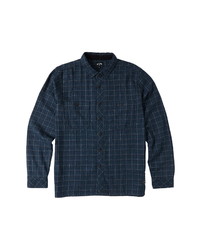 Billabong Offshore Plaid Flannel Button Up Shirt