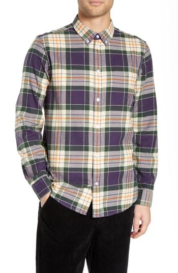 Wesc Ovavi Plaid Flannel Shirt, $98 | Nordstrom | Lookastic