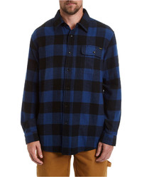 Stanley Pencil Pocket Stall Long Sleeve Flannel Shirt