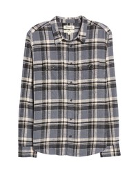 Madewell Perfect Plaid Slub Flannel Long Sleeve Button Up Shirt