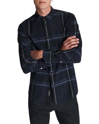 rag & bone Tomlin Fit 2 Windowpane Plaid Flannel Shirt