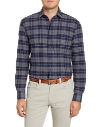 johnnie-O Wake Classic Fit Plaid Flannel Button Up Shirt