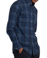 Barbour Wetherham Tailored Fit Plaid Flannel Shirt