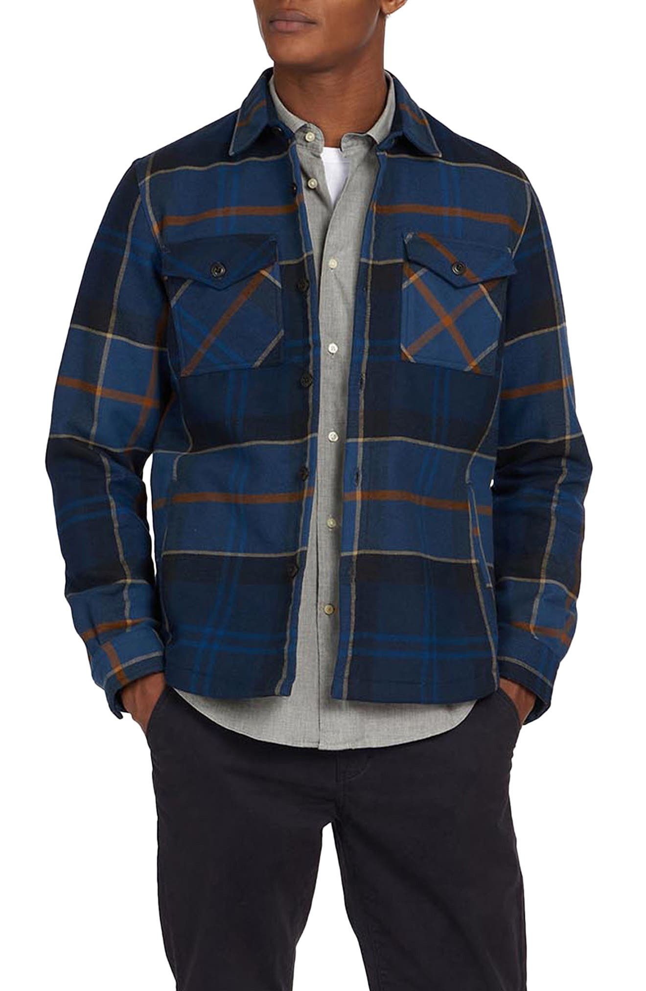 Barbour Cannich Plaid Flannel Overshirt, $96 | Nordstrom | Lookastic
