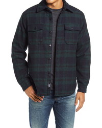 Schott NYC Cpo Plaid Insulated Button Up Shirt Jacket