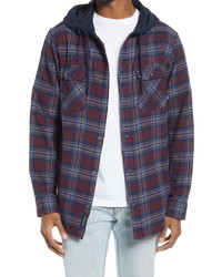 Vans Parkway Ii Plaid Flannel Hooded Shirt Jacket