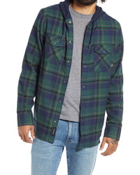 Vans Parkway Plaid Flannel Hooded Shirt Jacket