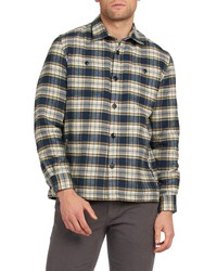 Barbour Seatown Plaid Flannel Button Up Overshirt