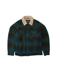 Billabong Barlow Pattern Fleece Button Up Shirt Jacket