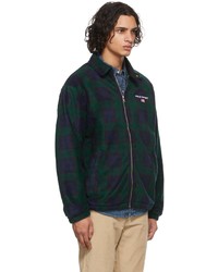 Polo Ralph Lauren Navy Green Fleece Check Jacket