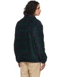 Polo Ralph Lauren Navy Green Fleece Check Jacket