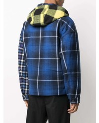 Tommy Jeans Hooded Mixed Plaid Jacket