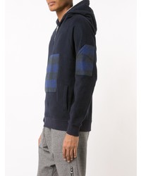 Mostly Heard Rarely Seen Plaid Zipped Neck Hoodie