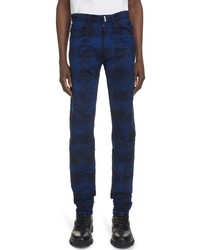 Givenchy Slim Fit Ombre Rip Repair Jeans In 400 Blue At Nordstrom