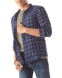 Wrangler Plaid Linen Button Up Shirt