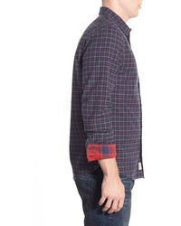 1901 Howell Trim Fit Long Sleeve Plaid Flannel Woven Shirt