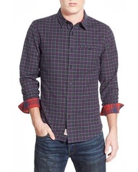 1901 Howell Trim Fit Long Sleeve Plaid Flannel Woven Shirt