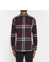 Burberry Brit Slim Fit Checked Cotton Flannel Shirt